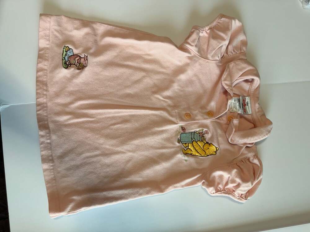 The Disney Store Winnie the Pooh and‎ Piglet Embroidered Polo Shirt Size 4/5